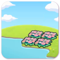 Hydrated flower bed
