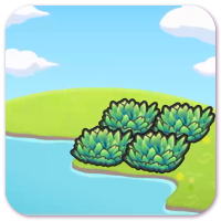 Hydrated tall grass