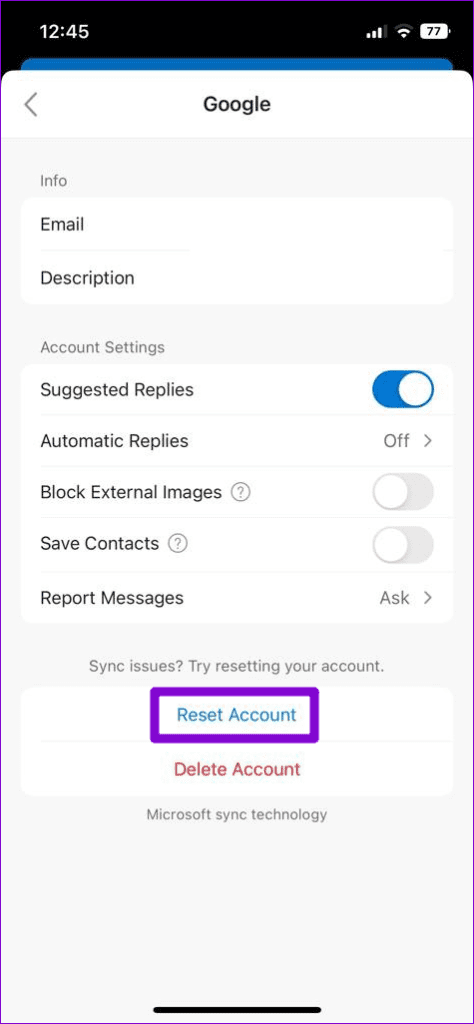 7 Ways to Fix Outlook App Not Syncing Emails on Android and iPhone illustration 21