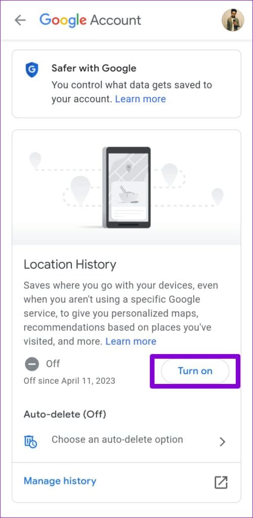 5 Fixes for Google Maps Timeline Not Working on Android and iPhone illustration 31