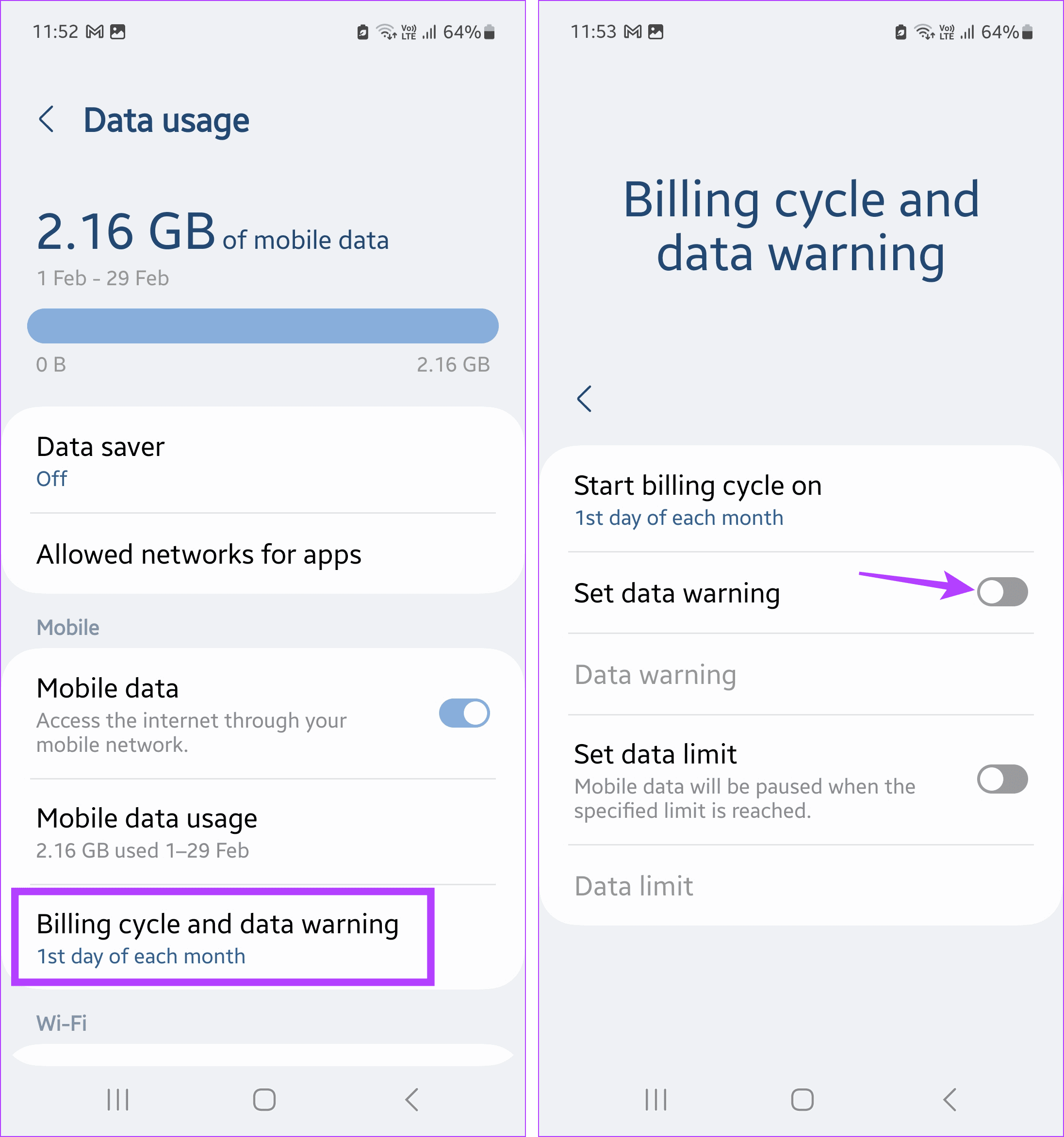How to Set Up Data Limit on Samsung Galaxy Phones illustration 13
