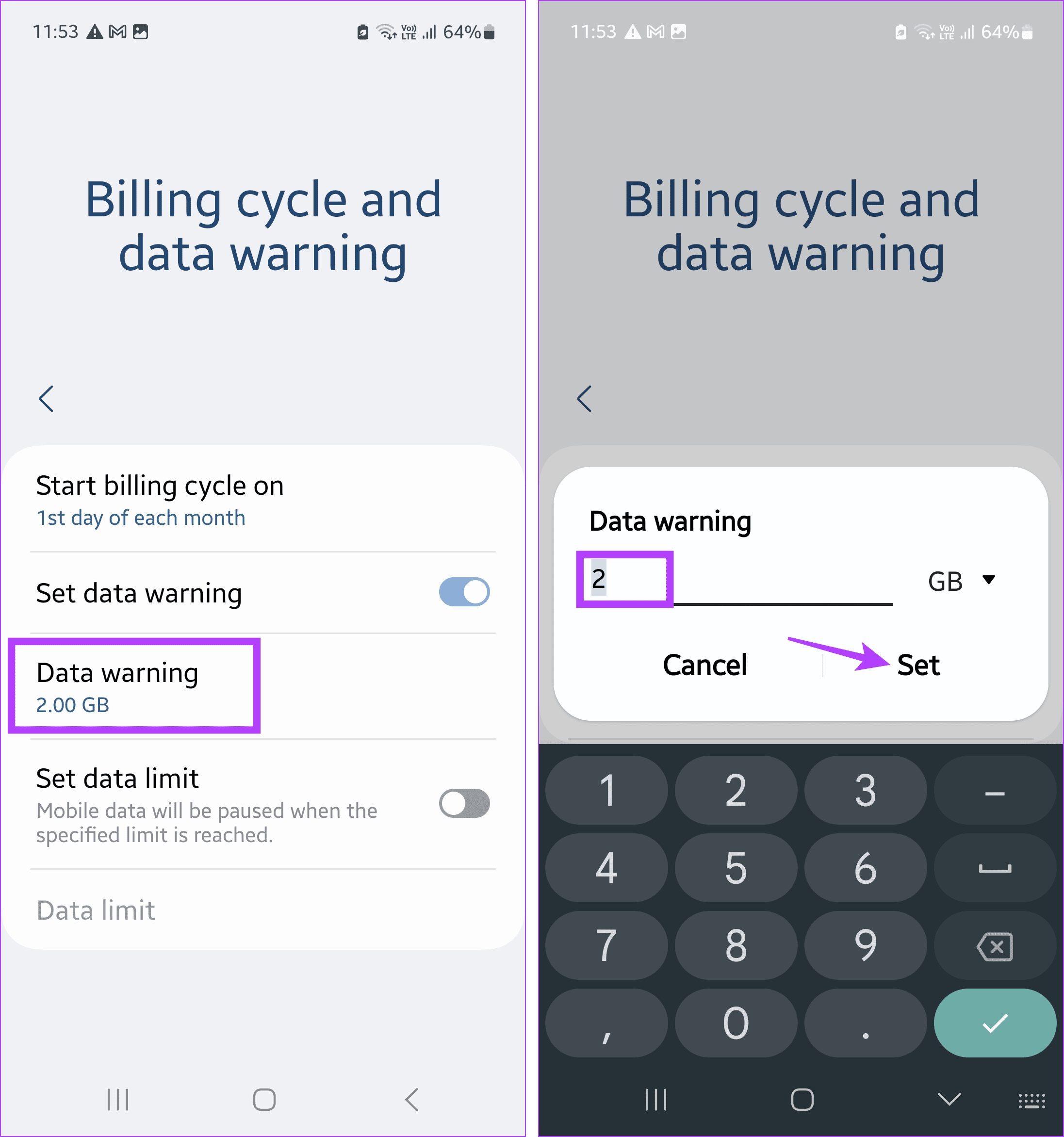 How to Set Up Data Limit on Samsung Galaxy Phones illustration 15