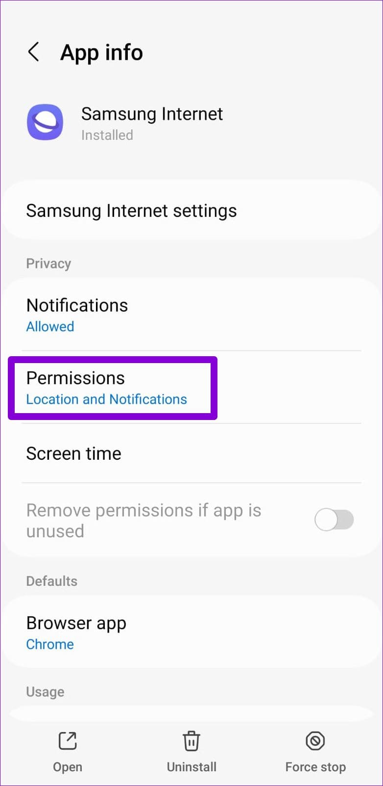 5 Ways to Fix Samsung Internet Browser Keeps Stopping on Android illustration 9