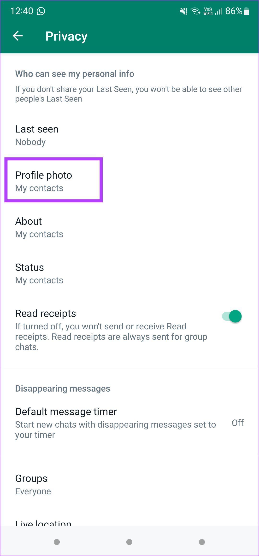 5 Ways to Fix WhatsApp Profile Picture Not Showing illustration 20