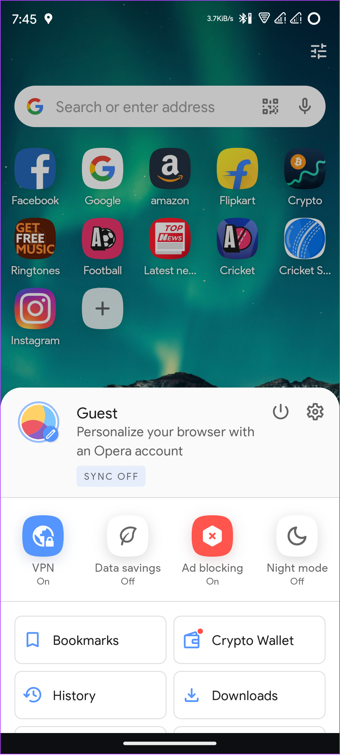 6 Best Browsers With Built-in VPN for Android illustration 11