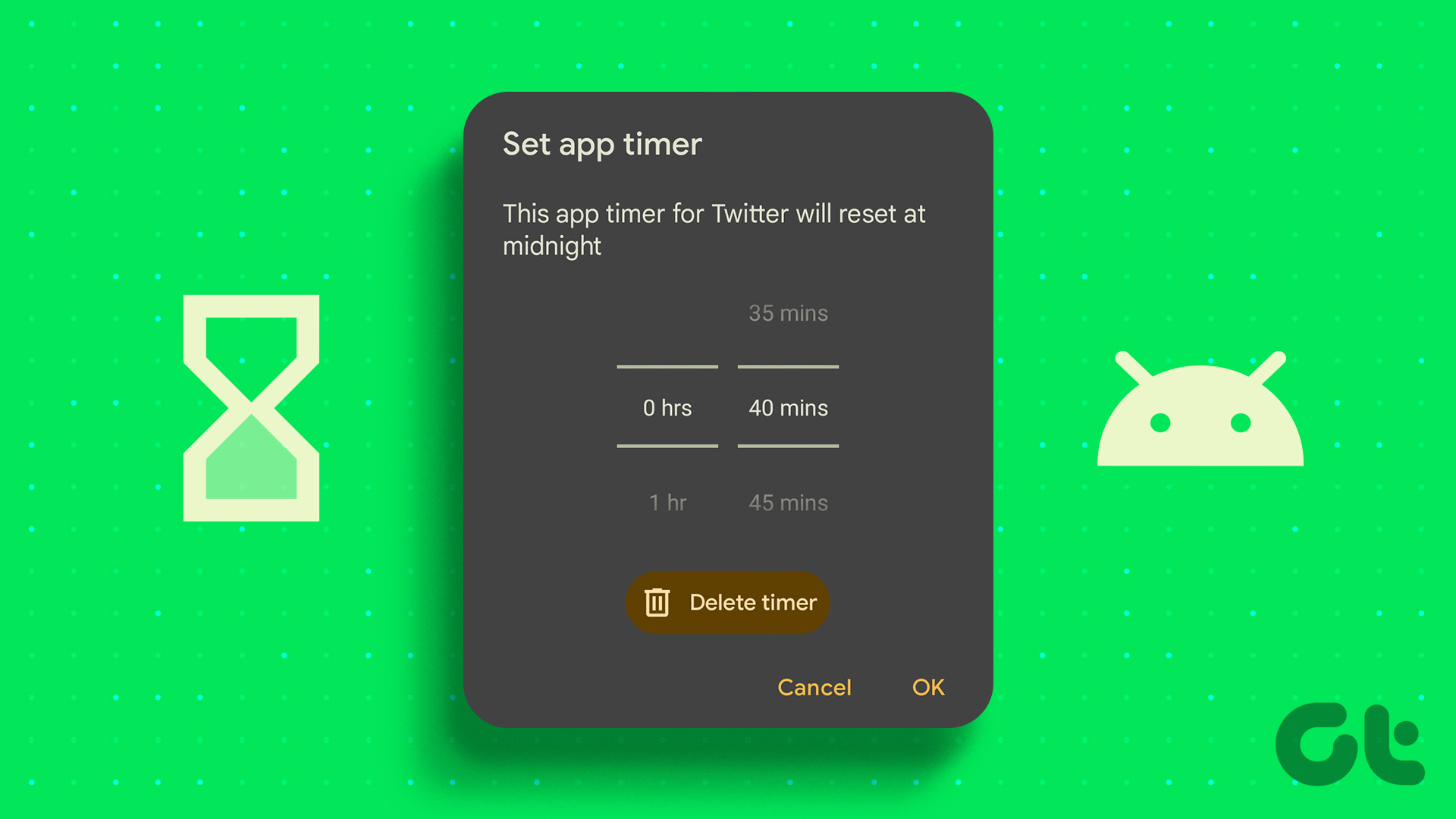 How to Add or Remove App Timer on Android