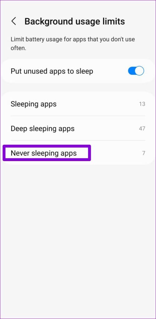 How to Manage Sleeping Apps on Samsung Galaxy Phone illustration 24