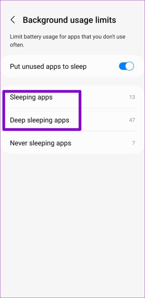 How to Manage Sleeping Apps on Samsung Galaxy Phone illustration 13