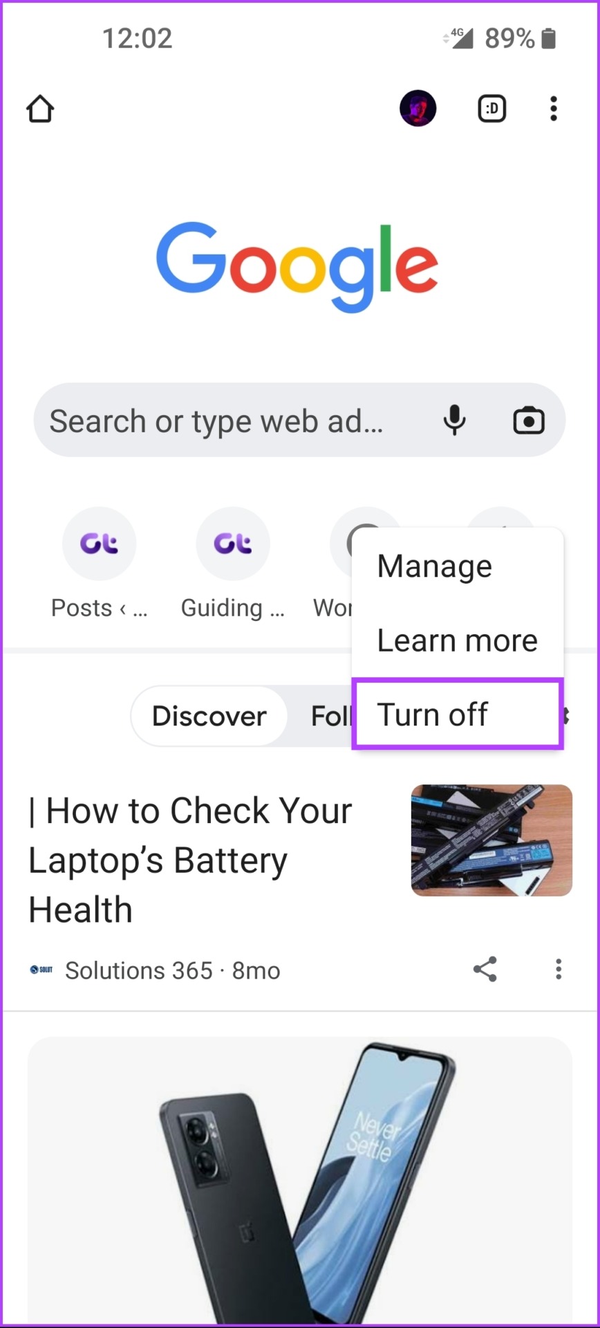 How to Completely Disable Google Discover on Android illustration 25