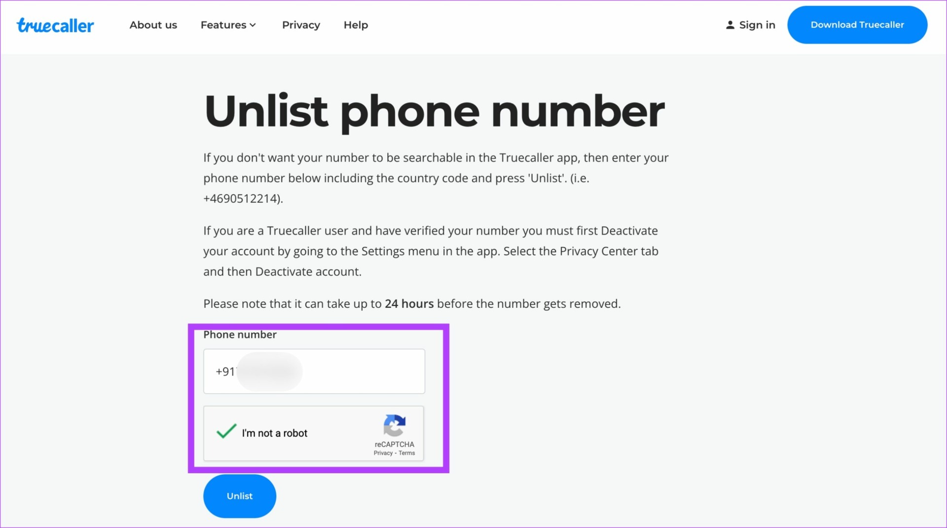 How to Unlist Your Phone Number From Truecaller illustration 47