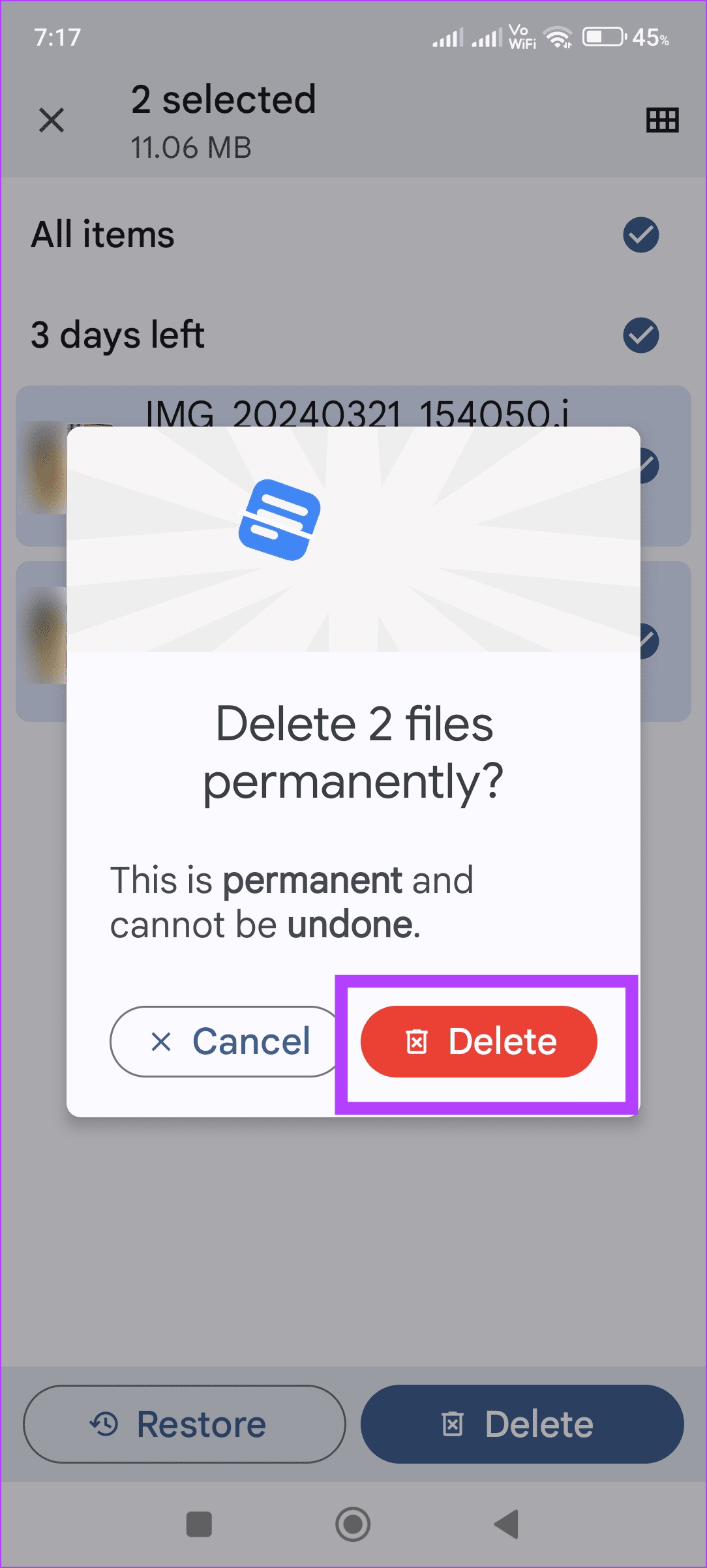 2 Ways to Find the Trash Folder on Android illustration 32