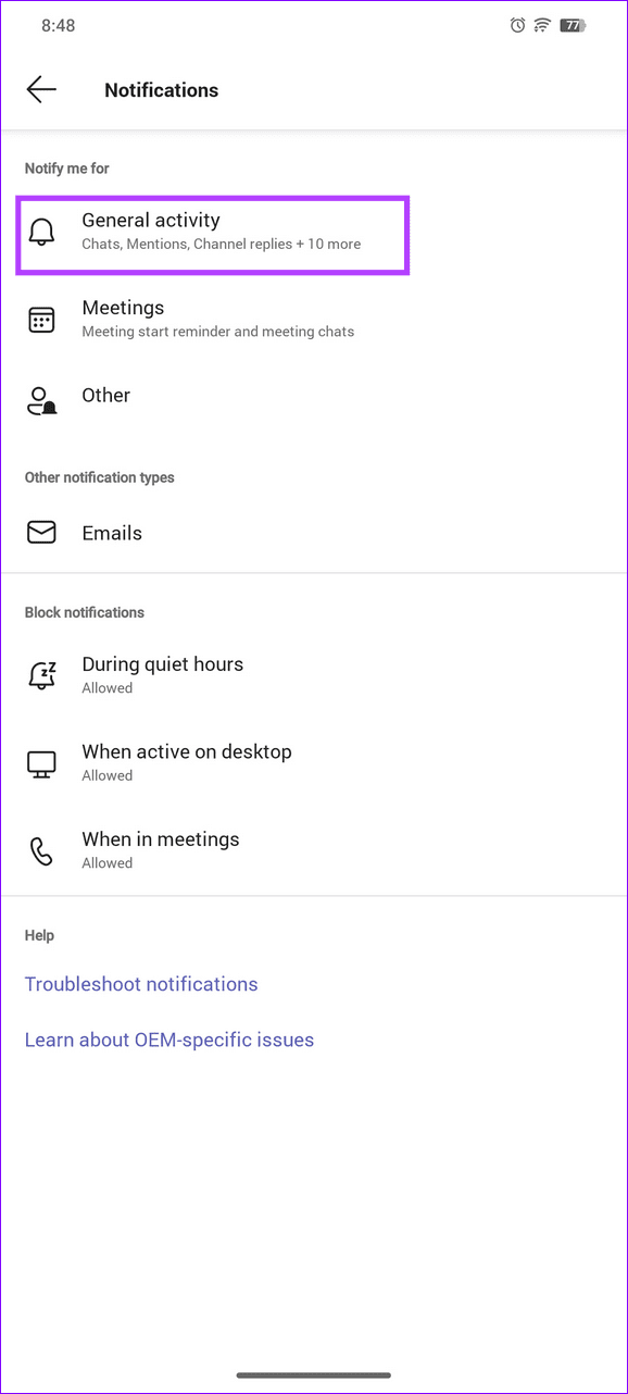 4 Ways to Fix Microsoft Teams Notifications Not Working on Android illustration 18