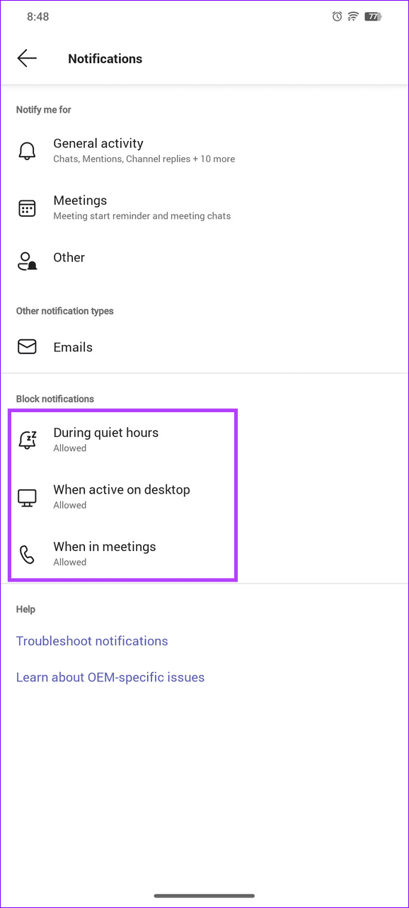 4 Ways to Fix Microsoft Teams Notifications Not Working on Android illustration 25