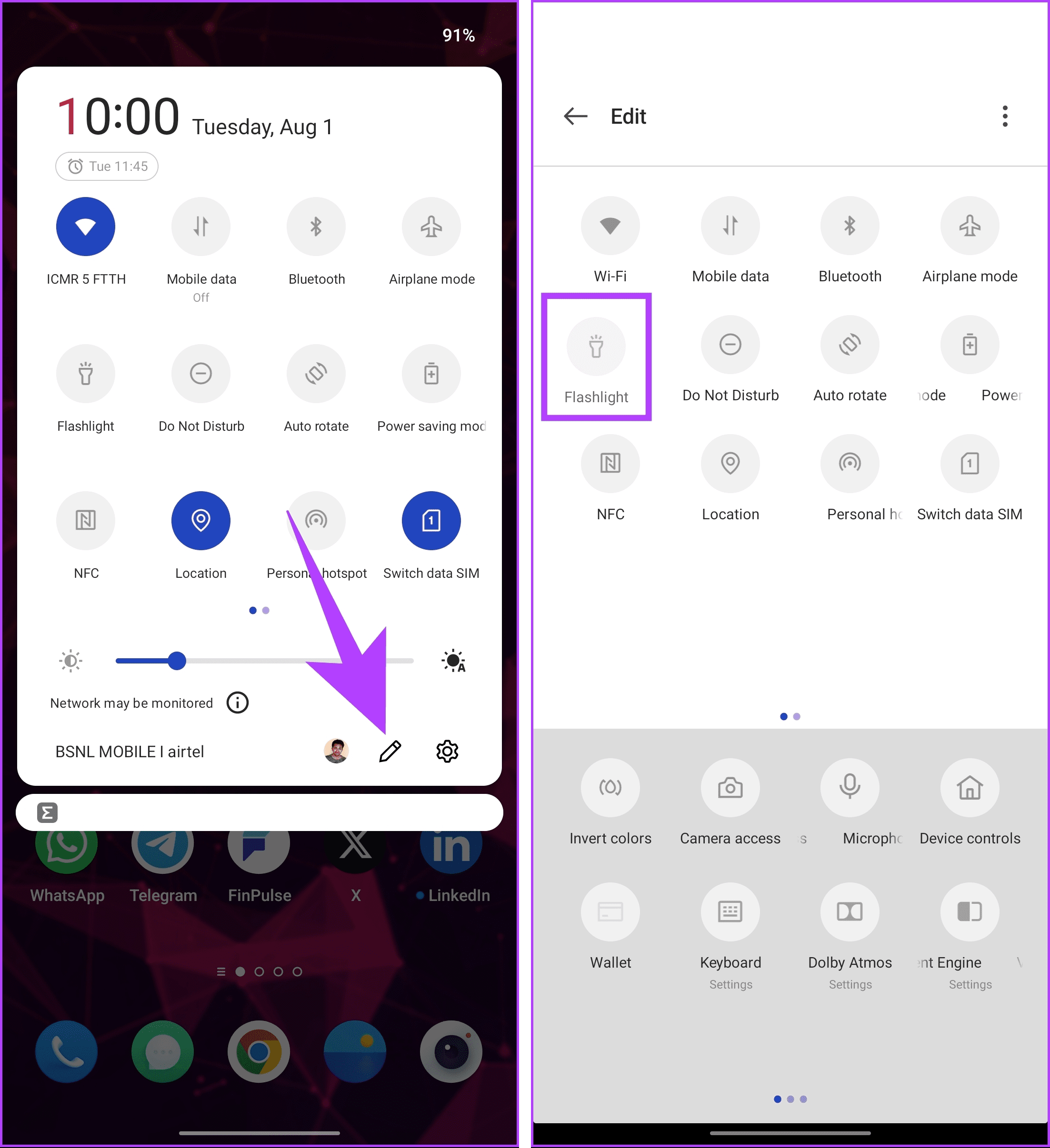 4 Best Ways to Turn Flashlight On or Off on Android illustration 15