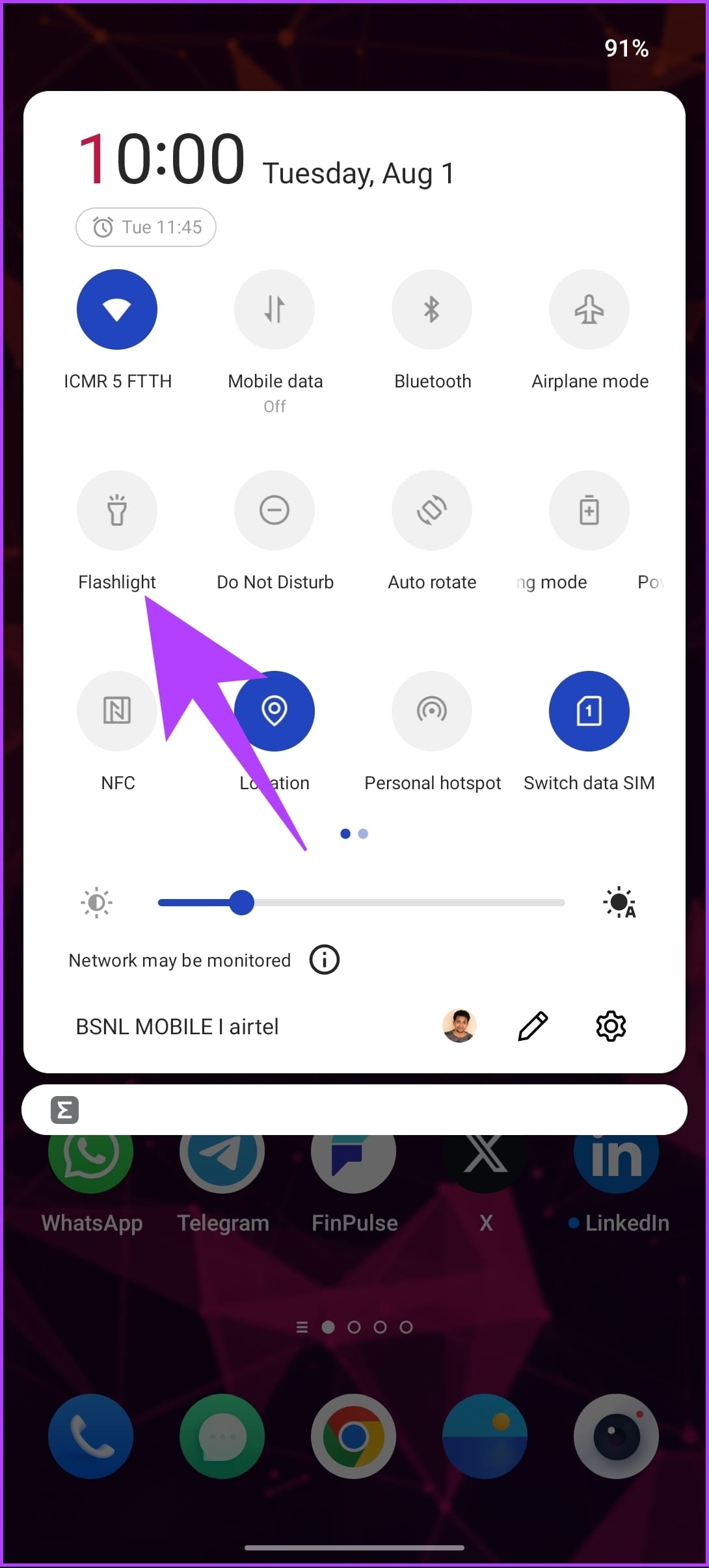 4 Best Ways to Turn Flashlight On or Off on Android illustration 11