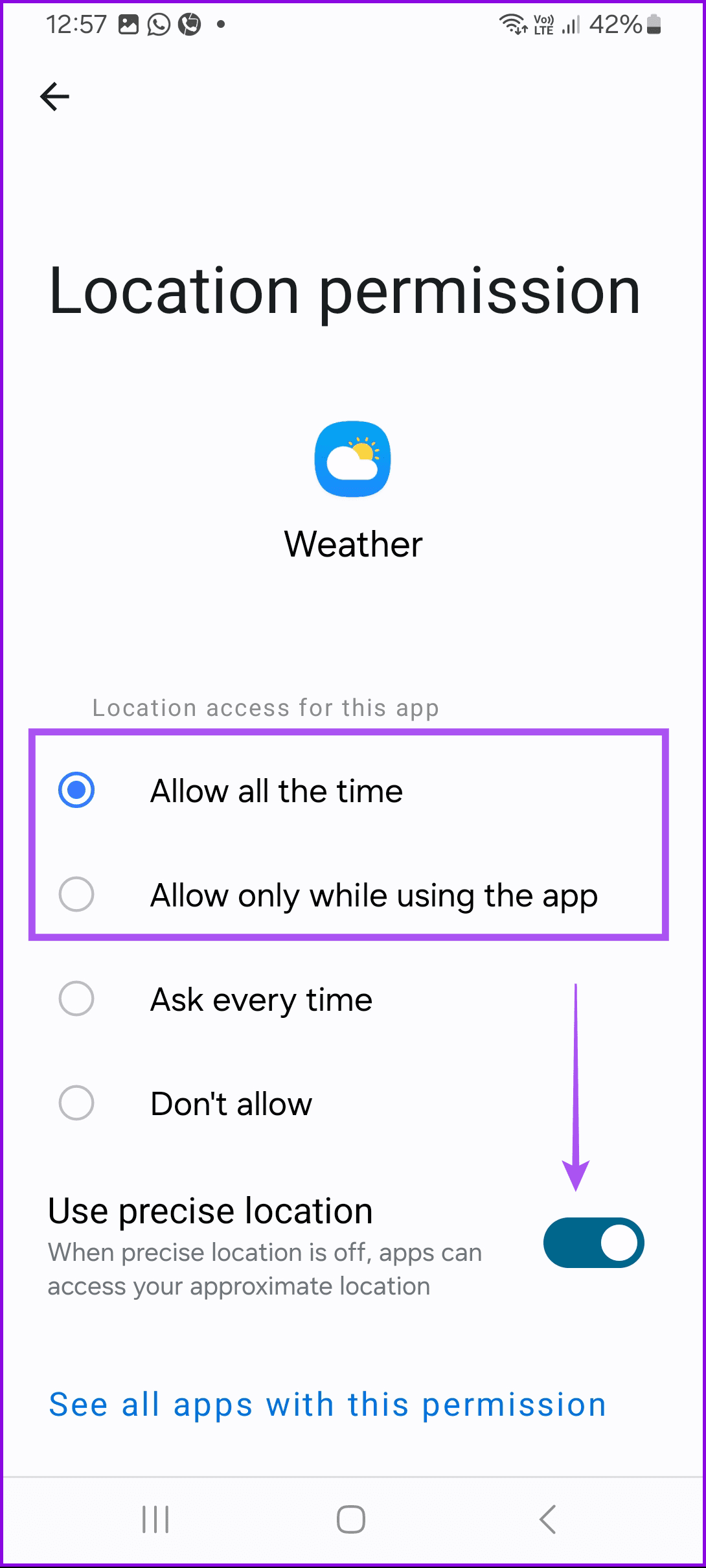 4 Fixes for Location Not Updating in Weather App on Samsung Galaxy Phones illustration 20