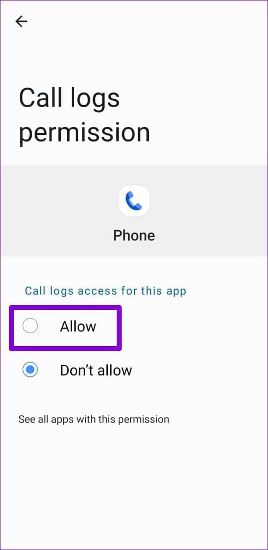 6 Ways to Fix Call History Not Showing on Android illustration 12