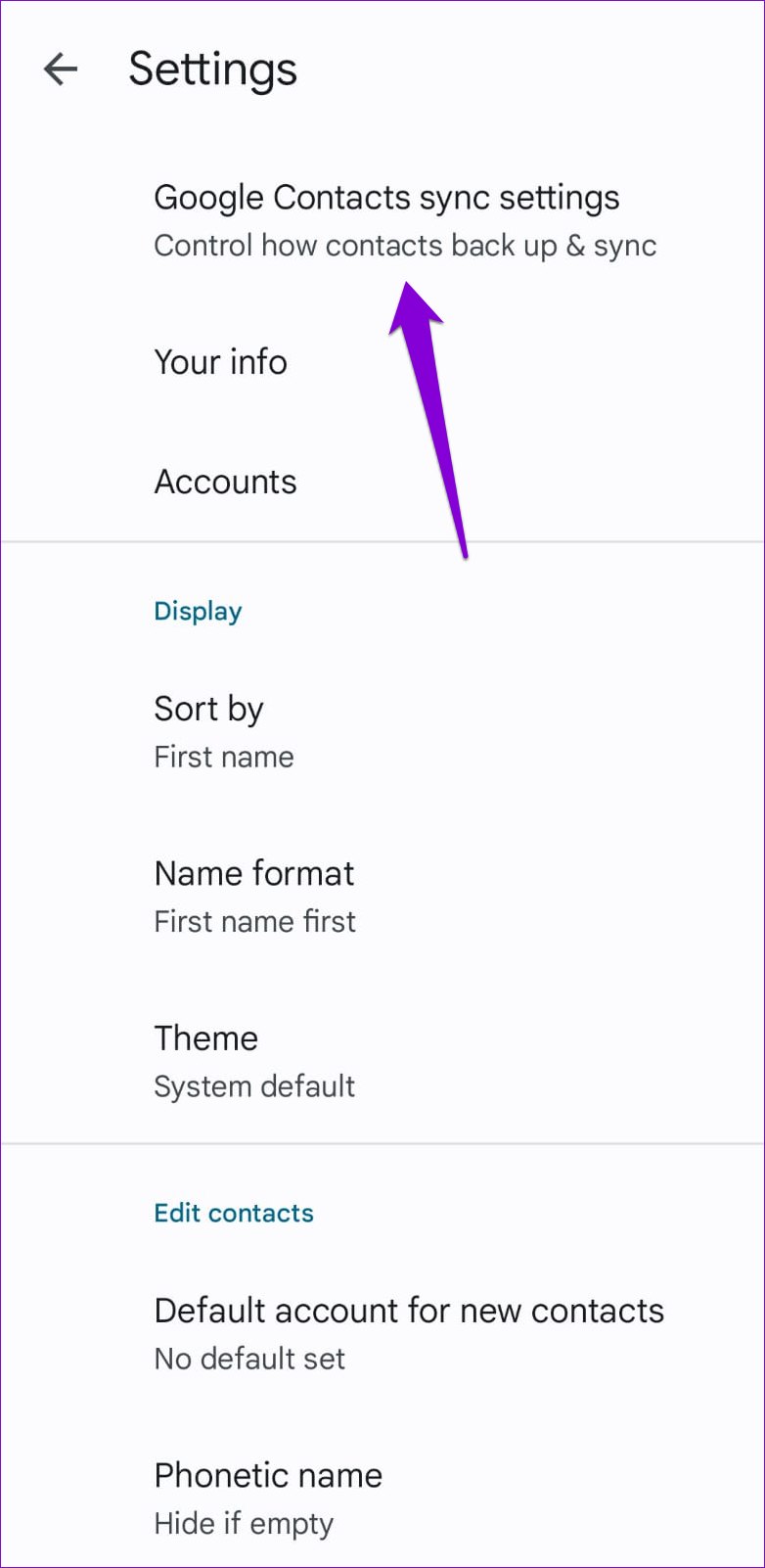 4 Ways to Fix Contacts Search Not Working on Android illustration 20