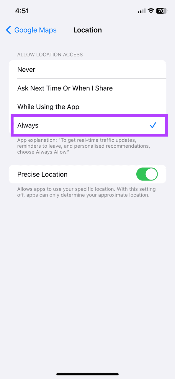 5 Ways to Fix Location Sharing Not Updating in Google Maps on Phone illustration 31