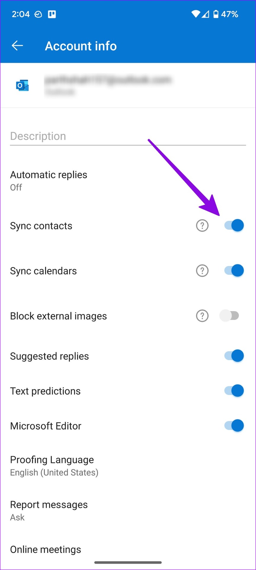 3 Ways to Sync Outlook Contacts With Android illustration 9