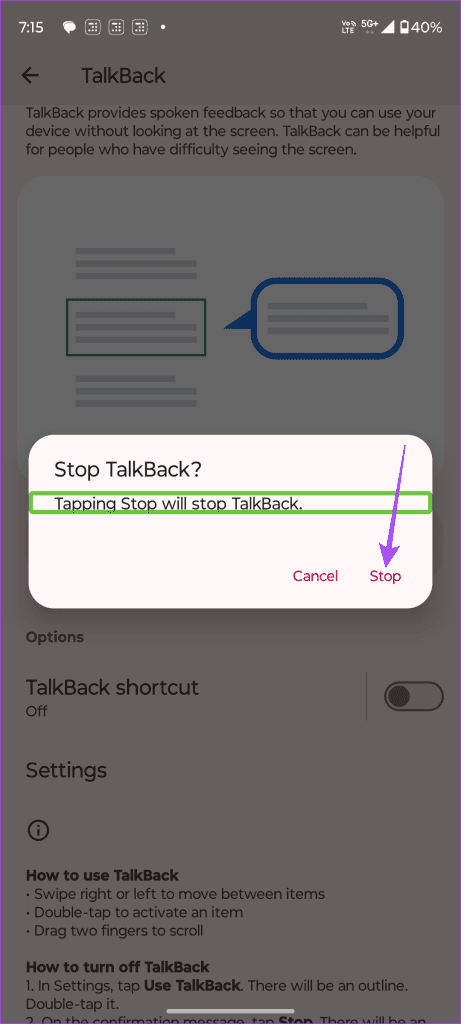 How to Turn On or Off TalkBack on Android illustration 18