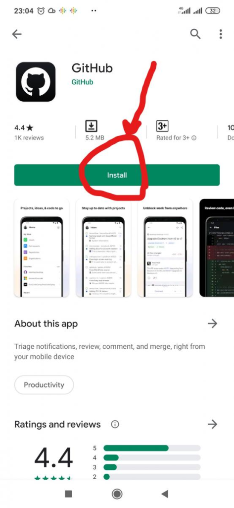 Installing and Using Github for Android illustration 13