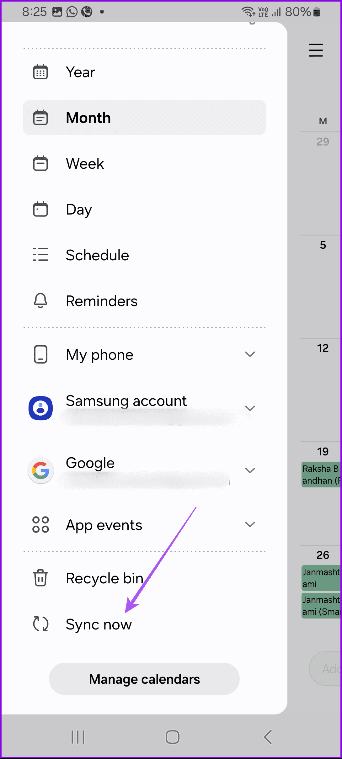 4 Fixes for Samsung Calendar Not Showing Events and Holidays illustration 25