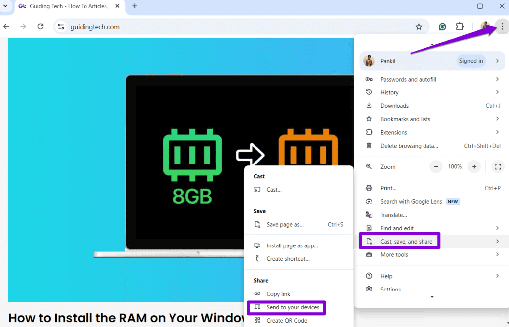 2 Ways to Share Webpage Links From Google Chrome illustration 9