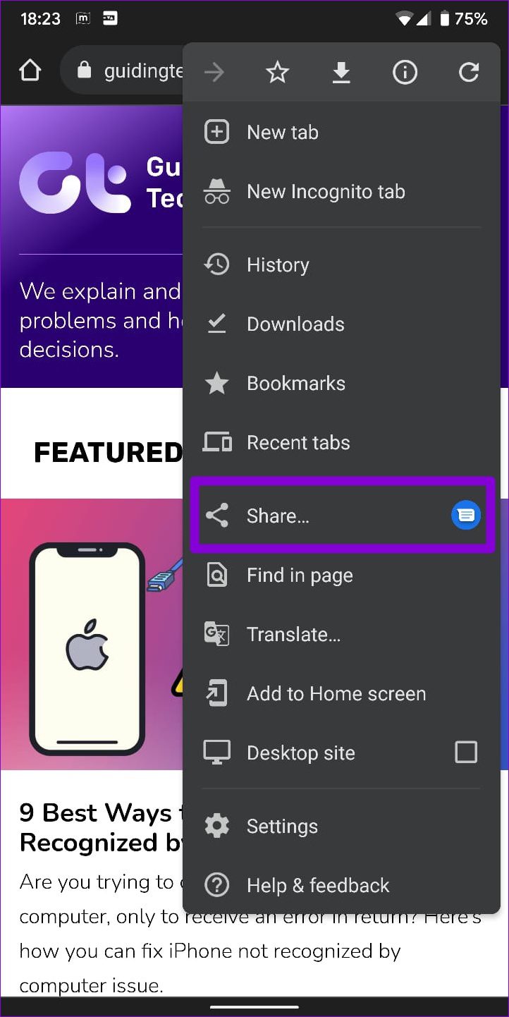 2 Ways to Share Webpage Links From Google Chrome illustration 17